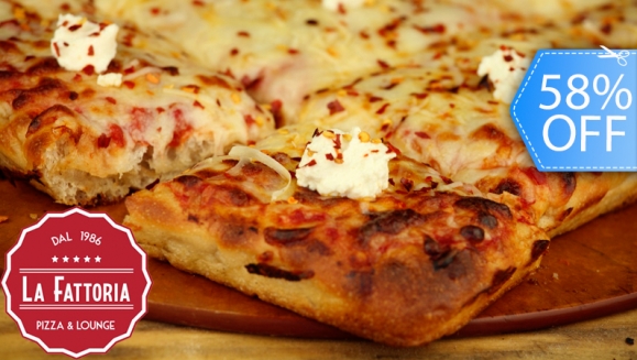 [Image: ¡Autentica Pizza Italiana! ¡Paga Q95 en vez de Q225 por Exquisita Pizza Gourmet Siciliana Grande (Masa Gruesa Condimentada con Aceite de Oliva y Especias) + 2 Copas de Vino ó Bebidas Naturales en La Fattoria!m]