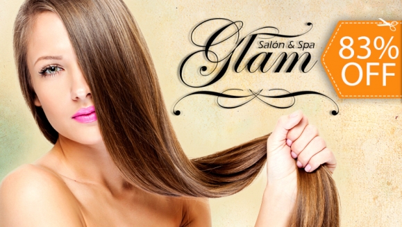 [Image: ¡Sin Restricción de largo o volumen! ¡Paga $29 en vez de $170 por Alisado de Keratina o Chocolate + Lavado Desintoxicante + Tratamiento Hidratante + Masaje Capilar + Limpieza Facial + Diseño de Cejas en Glam Salón!m]