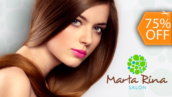 [Image: ¡Paga $15 en lugar de $59 por Tratamiento Premium de Botox Capilar o Tratamiento de Keratina + Lavado Spa + Corte con Estilo o Limpieza de Puntas + Secado o Planchado en Marta Rina Salón!m]