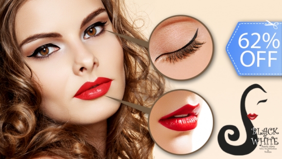 [Image: ¡Paga Q399 en vez de Q1,050 por Delineado Permanente en Contorno de Ojos o Labios (Ambas Líneas) en Black &amp; White!m]