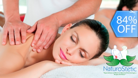 [Image: ¡Paga Q95 en vez de Q600 por Masaje Quiropráctico Profundo que Incluye: Masaje Relajante Profundo + Corrección de Vertebras + Ozonoterapia + Vibroterapia + Exfoliación + Ventosas + Luz Infrarroja en Naturostetic!m]