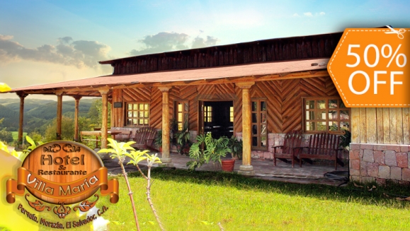 [Image: ¡Paga $50 en lugar de $100 por Estadía de 1 Noche para 5 Personas +  5 Desayunos + 5 Cenas +  Fogata Nocturna + Juegos de Mesa en Hotel Villa María, Perquín Morazán! ¡Sólo 52 cupones disponibles!m]