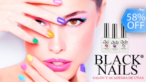 [Image: ¡Paga Q25 en lugar de Q60 por Aplicación de Esmalte en Gel Quick Gloss, en Manos (DE LARGA DURACIÓN) en Black Nails Salón!m]