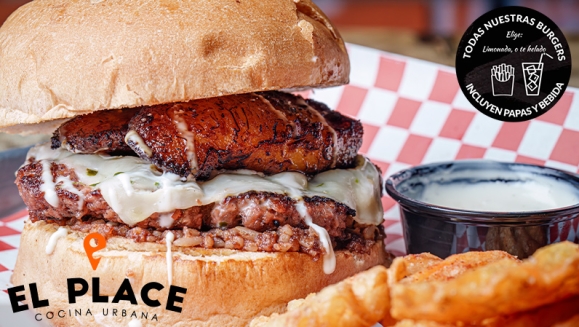 [Image: ¡Paga $9.95 en Lugar de $19.90 por 2 Hamburguesas a Elección entre: La Pastorcita, Spicy Costilla BBQ, Birria, Entre Otras + 2 Papas + 2 Bebidas a Elección entre Té Helado o Limonada!m]