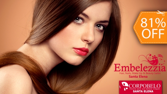 [Image: ¡Paga $20 en lugar de $105 por Tratamiento Capilar Regenerador con Células Madres o Tratamiento Premium de Keratina o Botox + Manicure + Pedicure + Corte de Puntas + Lavado + Planchado y Más en Embelezzia Beauty Salón!m]