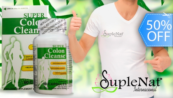 [Image: ¡Paga Q148 en vez de Q295 Por Frasco de 60 Cápsulas de Super Colon Cleanse para Limpieza y Desintoxicación Corporal, Eliminación de Toxinas, Aceleración de Metabolismo y Reducción de Peso en Suplenat Internacional!m]