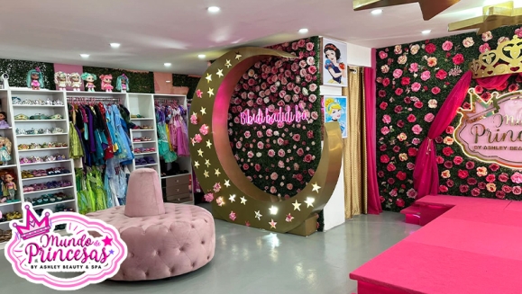 [Image: ¡Paga Q199 en Vez de Q499 y Celebra el Día de La Madre con Tu Princesa en Un Día de Mimos en Salón y Spa: Aplicación de Gel y Crema Hidratante  + Planchado de Cabello + Copa de Vino + Mani-Pedi Spa + Peinado + Maquillaje Fantasía y Más!m]
