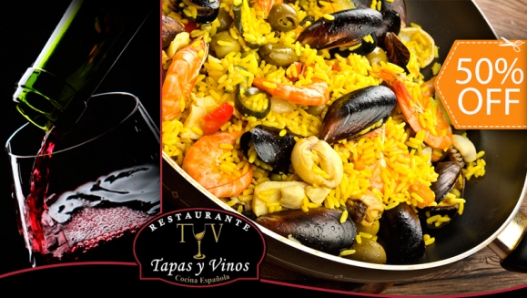 [Image: ¡Paga $10 y Consume $20 en Todo el Riquísimo Menú de Tapas y Vinos!m]