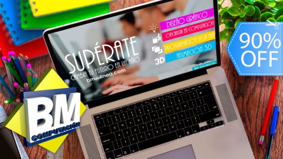 [Image: ¡Paga Q45 en lugar de Q450 por 1 Mes de Diplomado Online a Elección entre: Diseño Gráfico, Animación 3D, Especialista en MS Office, Programación Web, Reparación de Celulares y Computadoras en BM Computación!m]