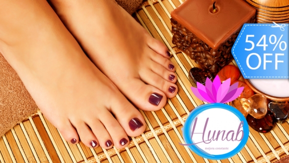 [Image: ¡Paga Q69 en vez de Q150 por Pedicure Clínico que Incluye: Evaluación y Diagnóstico Del Pie, Exfoliación, Extracción de Callosidades, Cortado, Limado y Esmaltado + Masaje Relajante en Sillón Masajeador en Centro Integral Hunab!m]
