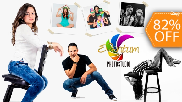 [Image: ¡Paga $22 en lugar de $125 por Sesión Fotográfica de 60 Minutos que Incluye: CD con 25 Fotografías Editadas + Asesoría Profesional de Modelaje + 7 Fotografías Impresas + Sesión a Elección entre Photoshoot, Funbooth o Temática en Eventum!m]