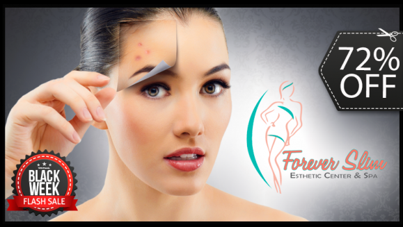 [Image: ¡Paga $17 en vez de $60 por Paquete Facial de 2 Sesiones que Incluye: 1 Microdermoabrasión + 2 Limpiezas Faciales Profundas (Tonificación, Vaporización, Extracción de Puntos Negros) + 2 Mascarillas de Colágeno + 2 Luz Led en Forever Slim!m]