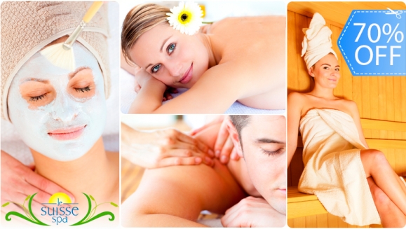 [Image: ¡Paga Q189 en lugar de Q620 por un Día de Spa con Sauna, Jacuzzi e Hidroterapia Ilimitada + Masaje Relajante Samunprai + Mascarilla Facial y Te Relajante en Le Suisse Spa!m]
