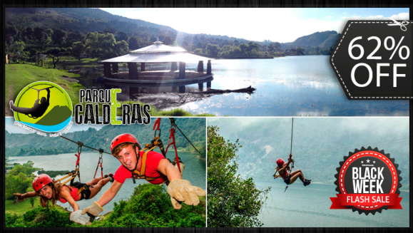 [Image: ¡Paga Q250 en vez de Q650 por Convivio de Aventura Extrema con: Canopy, Rappel, Columpios Gigantes y Balsas con Remos ILIMITADO + Caminata en Bosque + Banquete Mar y Tierra en Impresionante Restaurante Flotante, Fiesta y Más en Parque Calderas!m]