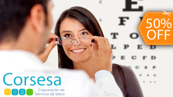 [Image: ¡Paga $95 en lugar de $190 por Paquete Oftalmológico que Incluye: Lentes de Visión Sencilla o Bifocales de Policarbonato, Blancos y con Anti-Reflejante + Aros a Elección + Examen Visual Completo en Corsesa!m]