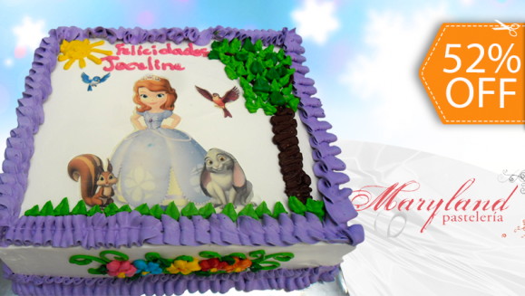 [Image: ¡Paga $35 en vez de $73 por Pastel de 60 Porciones con Relleno Premium y Decorado con Fotografía o Imagen Impresa en Papel de Arroz de Maryland Pastelería!m]