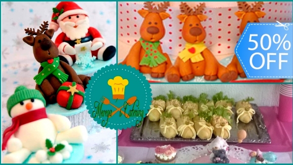 [Image: ¡Paga Q80 en lugar de Q160 por 1 Docena de Cupcakes Navideños ó 50 Boquitas Premium a Elección de Mevega´s Catering!m]