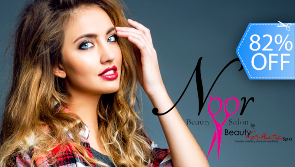 [Image: ¡Paga Q135 en lugar de Q750 por Tinte o Mechas + Lavado Spa + Tratamiento de Argán y Karité + Botox Capilar + Sellador de Hebras y Puntas + Planchado en Noor Salon!m]