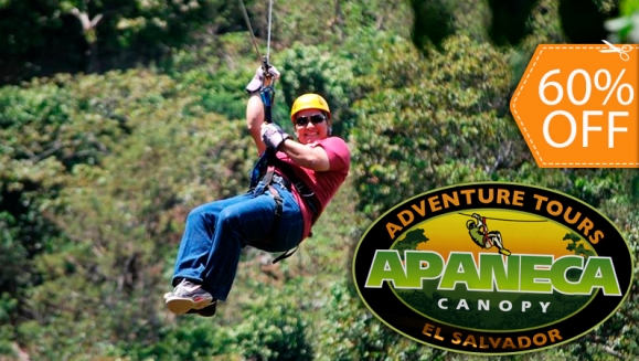 [Image: ¡Paga $14 en lugar de $35 por Divertido y Extremo Recorrido de 13 Cables de Canopy en Apaneca con Apaneca Canopy Tour!m]