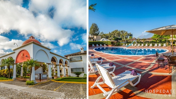 [Image: ¡Estadía 5 Estrellas en Antigua! ¡Paga Q999 en Lugar de Q1,689 por Estadía para 2 Adultos y Hasta 2 Niños en Habitación con Chimenea + Uso Ilimitado de Instalaciones: Piscinas Climatizadas, Sauna Húmedo y Seco, Jacuzzi, Gimnasio, Parqueo, Impuestos ym]