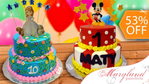 [Image: ¡Paga $29 en vez de $62 por Pastel Decorado de DOS PISOS para 40 personas en Maryland Pastelería!m]