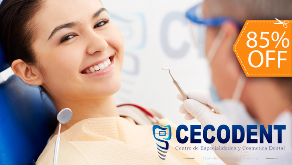 [Image: ¡Paga $20 en lugar de $130 por 2 Rellenos de Resina o 4 Sellantes + Diagnóstico con Cámara Intraoral + Limpieza con Ultrasonido + Aplicación de Flúor en Cecodent!m]