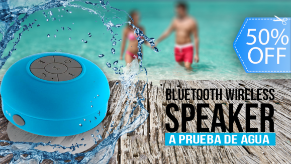 [Image: ¡Paga Q199 en lugar de Q400 por Bocina Bluetooth Wireless a Prueba de Agua!m]