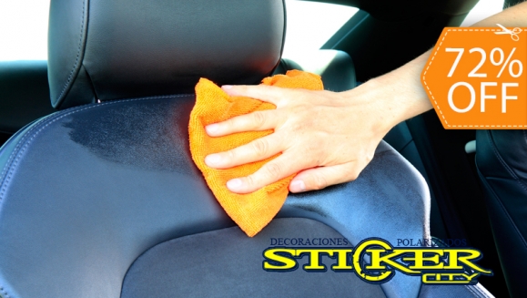 [Image: ¡Paga $22 en lugar de $79 por Limpieza Profunda de Tapicería + Pulido de Silvines + Carwash Completo + Pasteado a Máquina o Lavado de Motor en Stickers City!m]