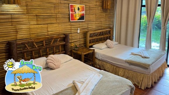 [Image: ¡Paga Q450 en Lugar de Q900 por Estadía Hasta Para 4 Personas en el Caribe, Habitación Doble con A/C + 2 Desayunos a Elección + ⁠1 Entrada de Tajadas con Costillas para Compartir!m]