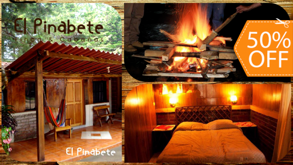 [Image: ¡Paga $85 en vez de $170 por Estadía de 1 Noche en Cabaña para 6 Personas + 6 Desayunos + Tour en el Bosque + Fogata Nocturna + Karaoke + Juegos de Mesa en El Pinabete, Finca y Cabañas, Chalatenango!m]