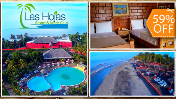 [Image: ¡Paga $70 en lugar de $169 por Estadía en Habitación Doble con Desayuno de Pancakes Incluido Hasta para 4 Personas en Las Hojas Resort! ¡Solo 150 Cupones Disponibles!m]