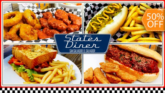 [Image: ¡Paga $9 y Consume $18 en Todo el Menú 100% Americano de States Diner!m]