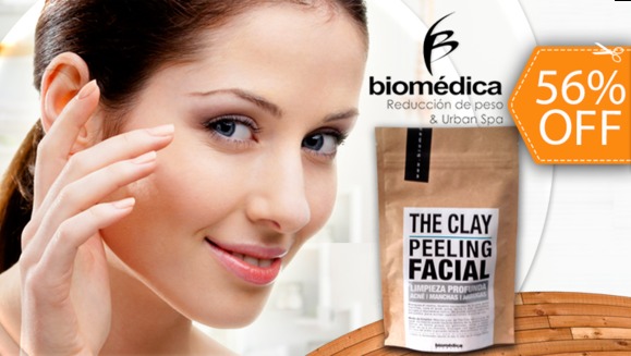 [Image: ¡Paga $22 en vez de $50 por Kit de Peeling Facial para uso en Casa Marca “The Clay” para Eliminar Acné, Manchas, Estrías, Puntos Negros, Cicatrices, Ojeras y Arrugas, de Biomédica Products! ¡Hasta 6 meses de tratamiento!m]