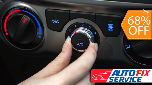 [Image: ¡Paga $21 en vez de $65 por Carga Completa de Aire Acondicionado + Revisión de Fugas de A/C + Revisión de Sistema Eléctrico de A/C + Carwash Completo y Más en Autofix Service!m]