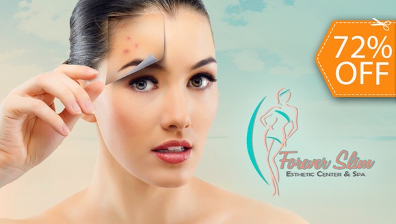 [Image: ¡Paga $17 en vez de $60 por Facial de 2 Sesiones con 1 Microdermoabrasión + 2 Limpiezas Faciales Profundas (Tonificación, Vaporización, Extracción de Puntos Negros) + 2 Mascarillas de Colágeno + 2 Luz Led en Forever Slim!m]