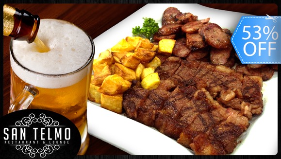 [Image: ¡Paga Q110 en lugar de Q234 por Exquisita Picada de Carne para 2 Personas con Puyazo Angus y Chorizo Argentino + Papas Fritas + 2 Cervezas en Restaurante San Telmo!m]