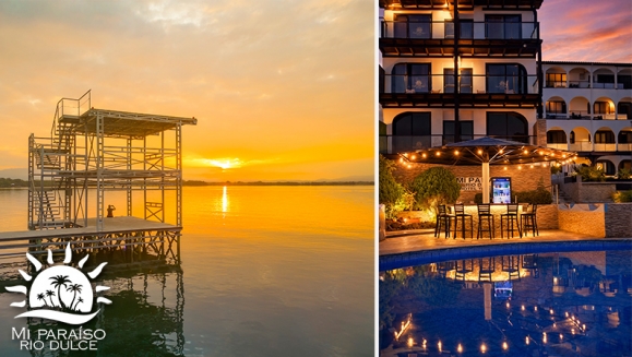 [Image: ¡Paga Q1,768 en Lugar de Q2,720 por Estadía de 3 Días y 2 Noches Para Hasta 4 Personas en Río Dulce: Habitación Doble con A/C + 4 Desayunos + Piscinas + Ingreso a Museo y Más!m]