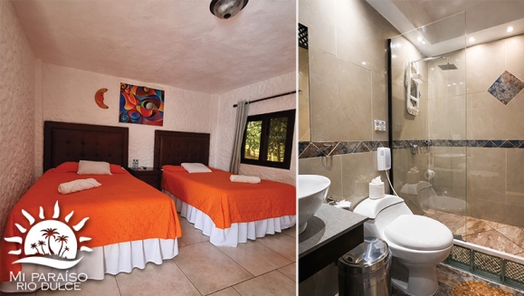 [Image: ¡Paga Q1,768 en Lugar de Q2,720 por Estadía de 3 Días y 2 Noches Para Hasta 4 Personas en Río Dulce: Habitación Doble con A/C + 4 Desayunos + Piscinas + Ingreso a Museo y Más!m]