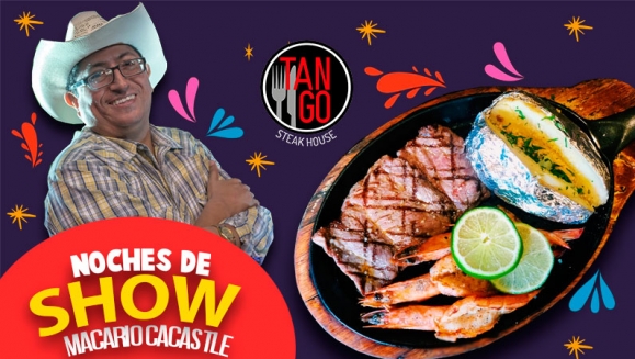 [Image: ¡Paga Q189 en lugar de Q380 por Cena Mar y Tierra para 2 que Incluye: 8 Onzas de Lomito + 8 Onzas de Camarones + Papa al Horno + 2 Bebidas Naturales + 2 Entradas a Show de Entretenimiento a Elección!m]