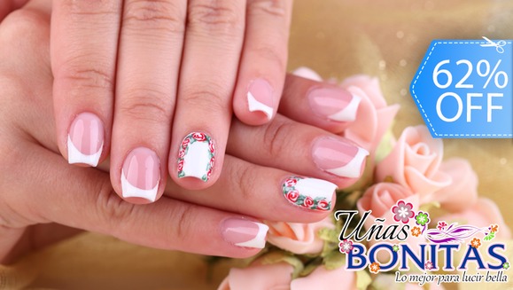 [Image: ¡Paga Q49 en lugar de Q130 por Set de Uñas Acrílicas French o Naturales + Decoración en 2 Uñas + Manicure Express en Uñas Bonitas!m]