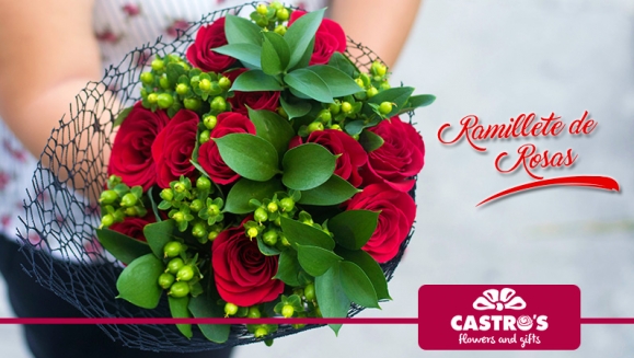 [Image: ¡Paga $25 en Lugar de $50 por Ramillete de 24 Rosas o 12 Girasoles + Globo con Helio!m]