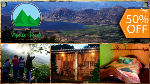 [Image: ¡Paga $60 en vez de $120 por Estadía de 1 Noche para 4 Personas + Desayunos + Fogata o Caminata Nocturna + Nachos + Bebidas Naturales + Tour a Miradores Guatemala - El Salvador en Hostal Monte Verde! ¡Solo 50 Cupones Disponibles!m]