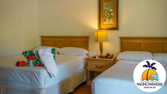 [Image: ¡Un Paraíso Tropical Te Espera! ¡Paga $72 en Lugar de $103 por Estadía Para 2 Adultos en Pacific Paradise, Costa del Sol + 2 Desayunos + Hospedaje Gratis Para 2 Niños de 0 a 7 Años!m]