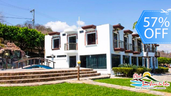 [Image: ¡Paga Q299 en lugar de Q700 por Estadía en Habitación Doble para 2 Adultos y 2 Niños + Ingreso al Parque Acuático + Uso de Lanchas con Pedales y Más!m]