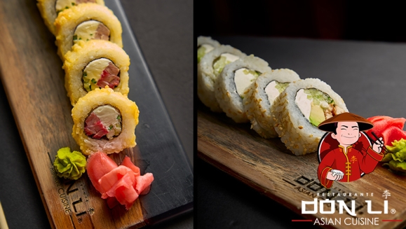 [Image: ¡El Plan se Enrolla Mejor con Don Li! ¡Paga $20 en Lugar de $35.45 Por Menú para 2 con: 2 Sushi Rolls a Elección entre California, Crunchy, Boneless, Crunchy Crab, Honolulu o Char Siu Roll + Orden de Wantán de Pollo + Postre + Pichel de Té Helado!m]