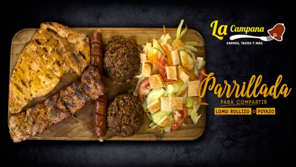 [Image: ¡Paga $10 en Lugar de $20.97 por Parrillada para 2 o Taquiza de 15 Tacos + 2 Bebidas + 2 Postres + 2 Cafés!m]