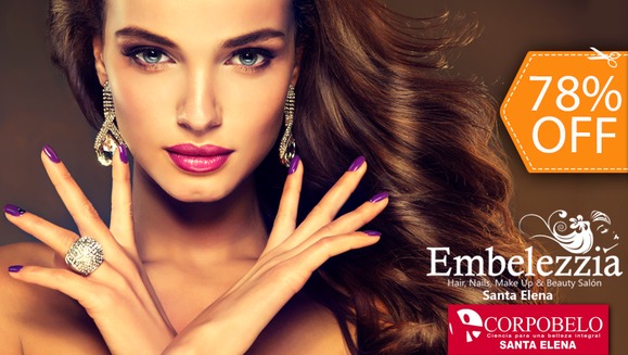 [Image: ¡Paga $18 en lugar de $80 por Maquillaje Permanente en Manos y Pies + Manicure Express + Exfoliación y Mascarilla Hidratante en Manos y Pies + Tratamiento Premium de Keratina + Lavado y Secado en Embelezzia!m]