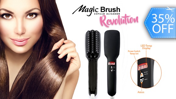 [Image: ¡Paga Q490 en lugar de Q750 por Novedoso Cepillo “Magic Brush Revolution 2 en 1” con Sistema de Tratamiento Iónico que Alisa tu Cabello Rápidamente y sin Dañarlo de Magic Brush!m]