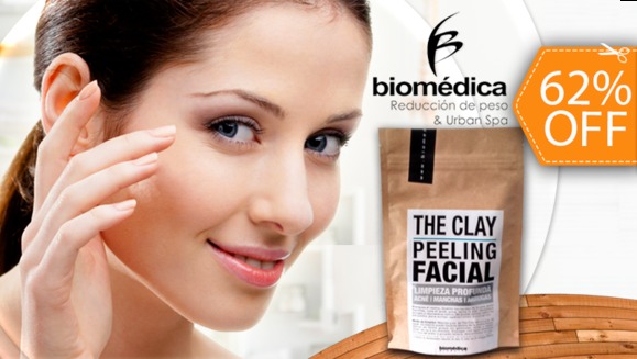[Image: ¡Paga $19 en vez de $50 por Kit de Peeling Facial para Uso en Casa Marca “The Clay” para Eliminar Acné, Manchas, Estrías, Puntos Negros, Cicatrices, Ojeras y Arrugas, de Biomédica Products! ¡Hasta 6 meses de tratamiento!m]