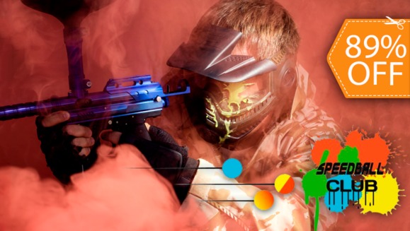 [Image: ¡Día de Paintball para 4 personas! ¡Paga $10 en lugar de $90 por 100 Paintballs + Uso de Campo + Alquiler de 4 Marcadoras + 4 Máscaras + 4 Chalecos + Pase de Aire Ilimitado en Speedball Club!m]